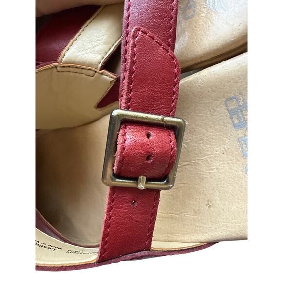Dansko Women's Kristy Clog Sandals in Red Leather Size 37 - Picture 6 of 8